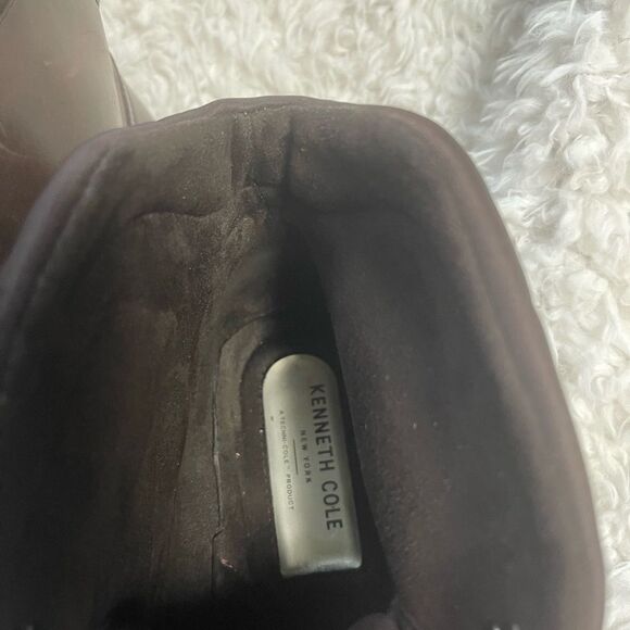 Kenneth Cole New York Men's Brown Leather lace up Boots SZ13 - Picture 6 of 9